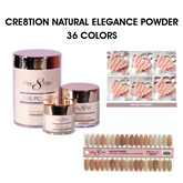 Cre8tion Natural Elegance Powder - Full Set 36 Colors w/ 1 Set Color Chart