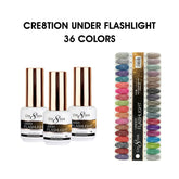 Cre8tion Under Flashlight Collection 0.5oz - Full Set 36 Colors W/ 1 Set Color Chart