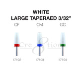 Cre8tion White Ceramic - Large Tapered - 3/32"