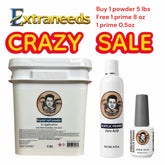 Rocky MDSD Krystal Nail Powder 5lbs [Buy 1 Free 1 PRIMER 8 OZ Primer AND 1 PRIMER 0,5 0Z