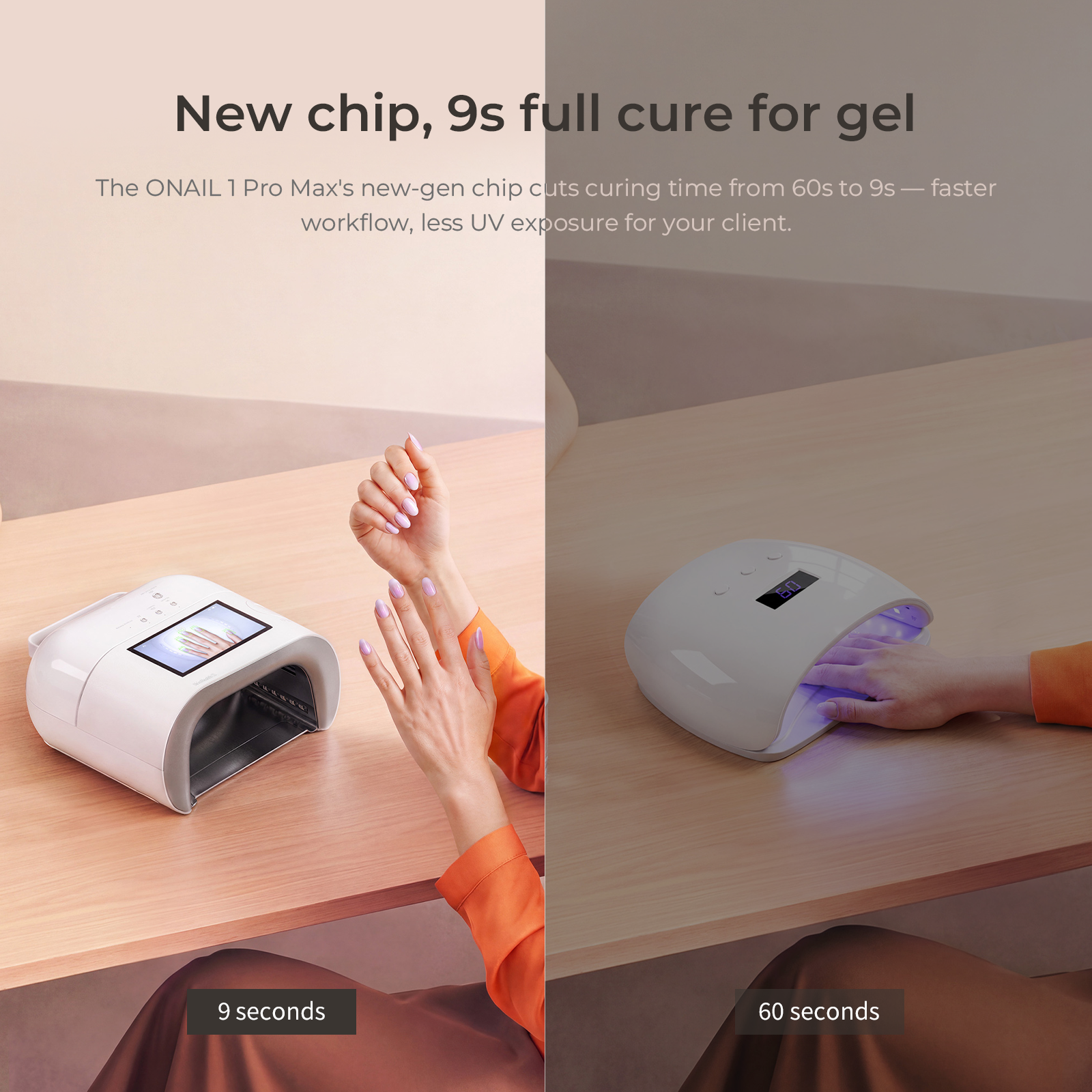 ONAIL 1 PRO MAX-Rechargeable AI Nail Lamp