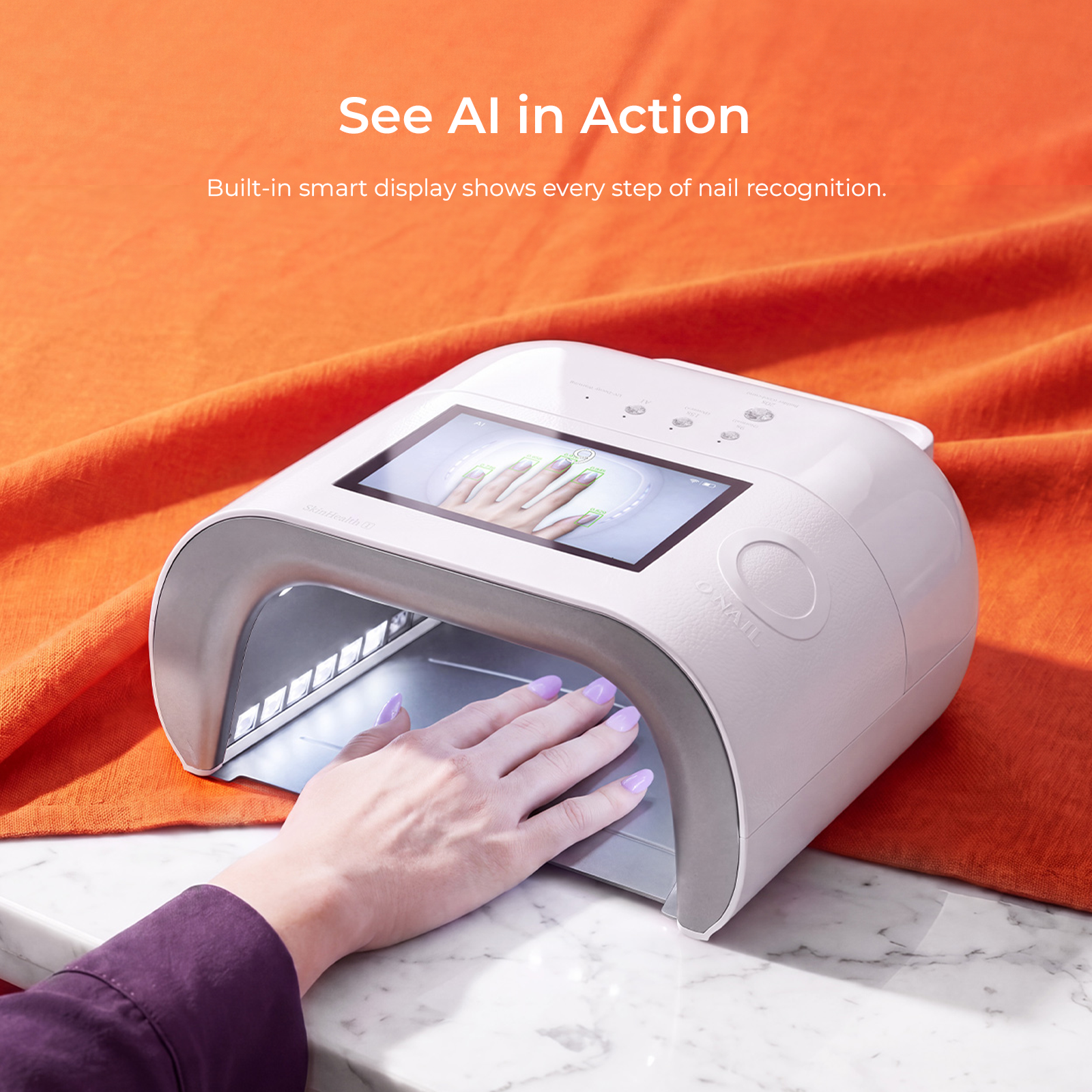 ONAIL 1 PRO MAX-Rechargeable AI Nail Lamp