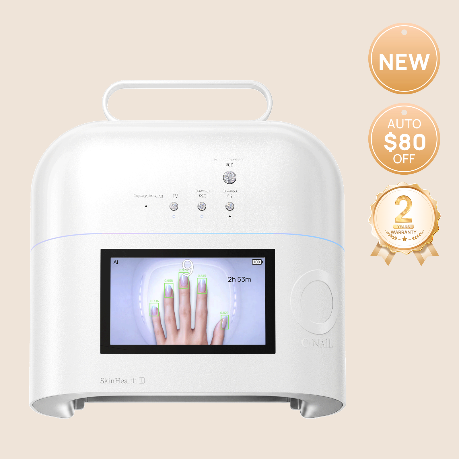 ONAIL 1 PRO MAX-Rechargeable AI Nail Lamp