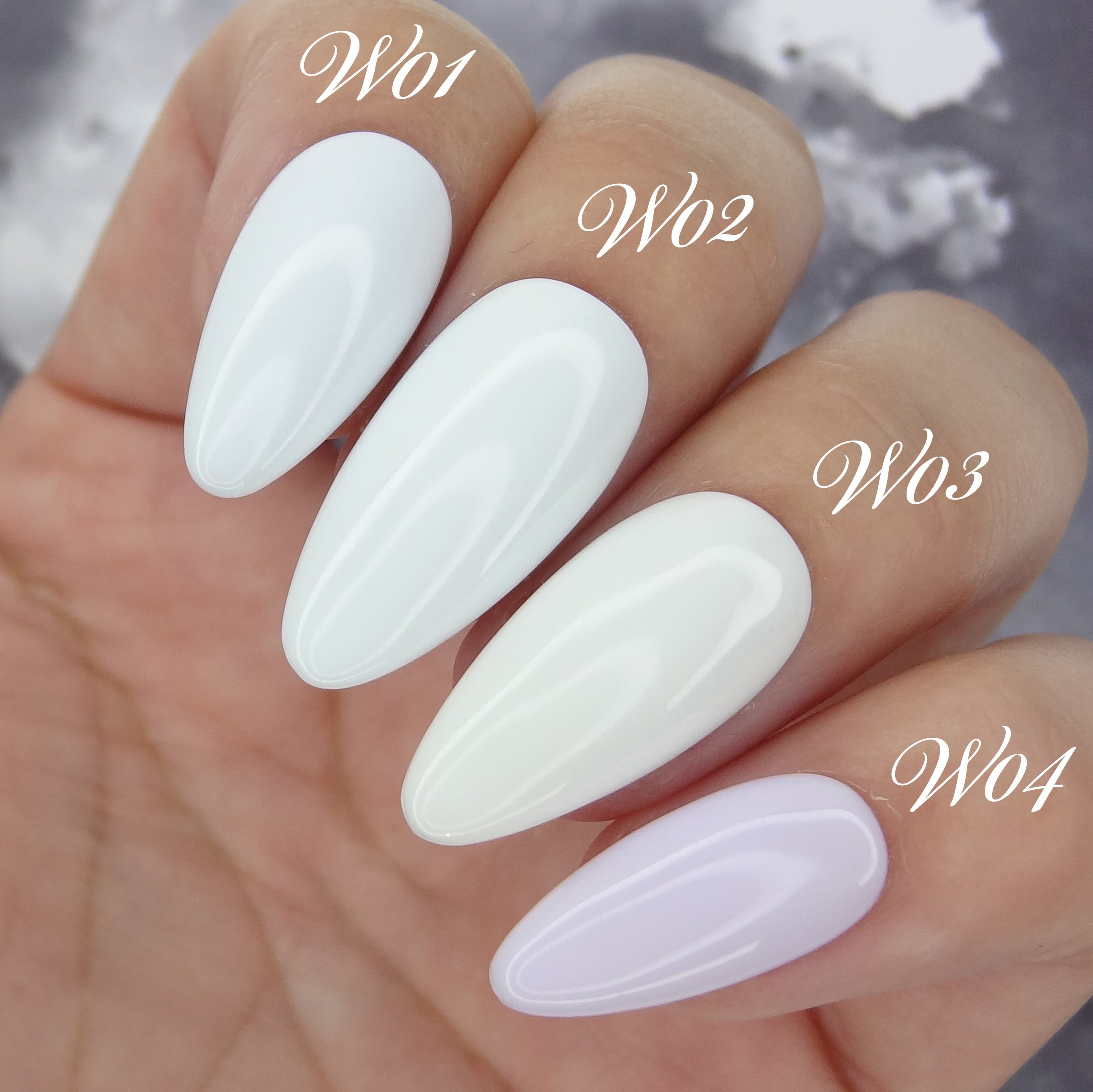 Cre8tion Gel - French Collection 0.5oz - W04 Blush White (White in a Pink Shades)