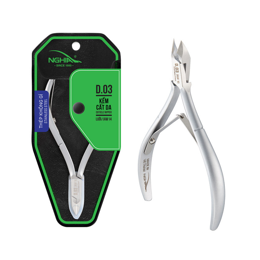 NGHIA Straight Head Tweezer - N-406 (Stainless Steel)