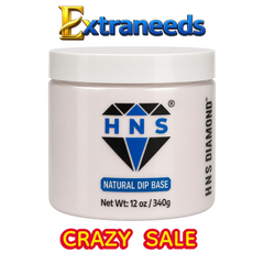 HNS NATURAL DIP BASE NAIL POWDER 12OZ