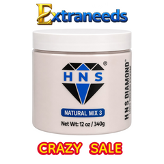 HNS NATURAL MIX 3 NAIL POWDER 12 OZ