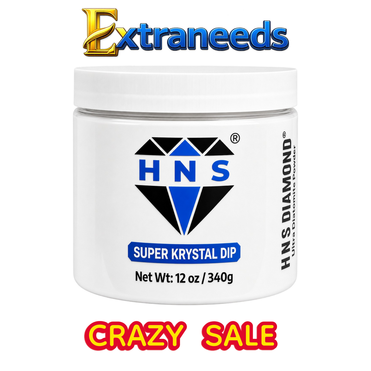 HNS SUPER KRYSTAL DIP NAIL POWDER 12 OZ