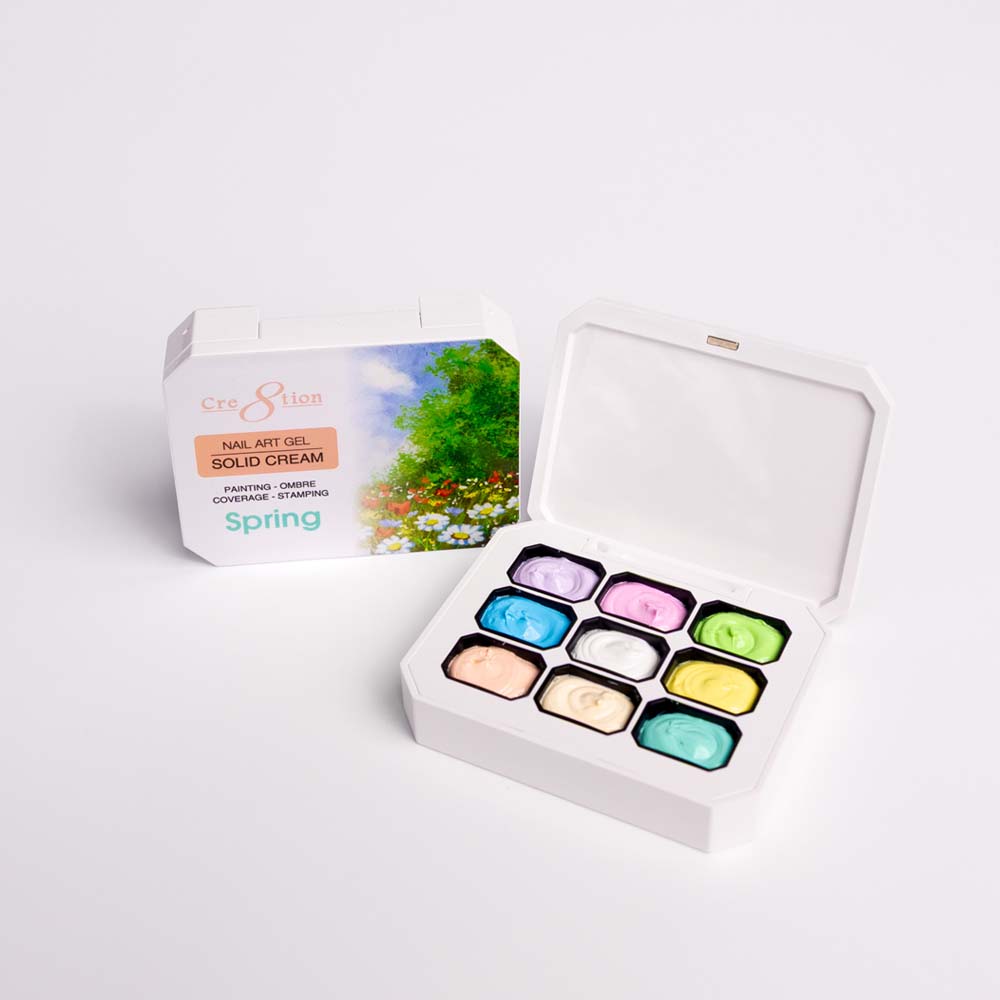Cre8tion Nail Art Gel - Solid Cream Collection - Spring