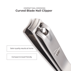 Curve Blade Large Nail Clipper - B-902 (Stainless Steel)