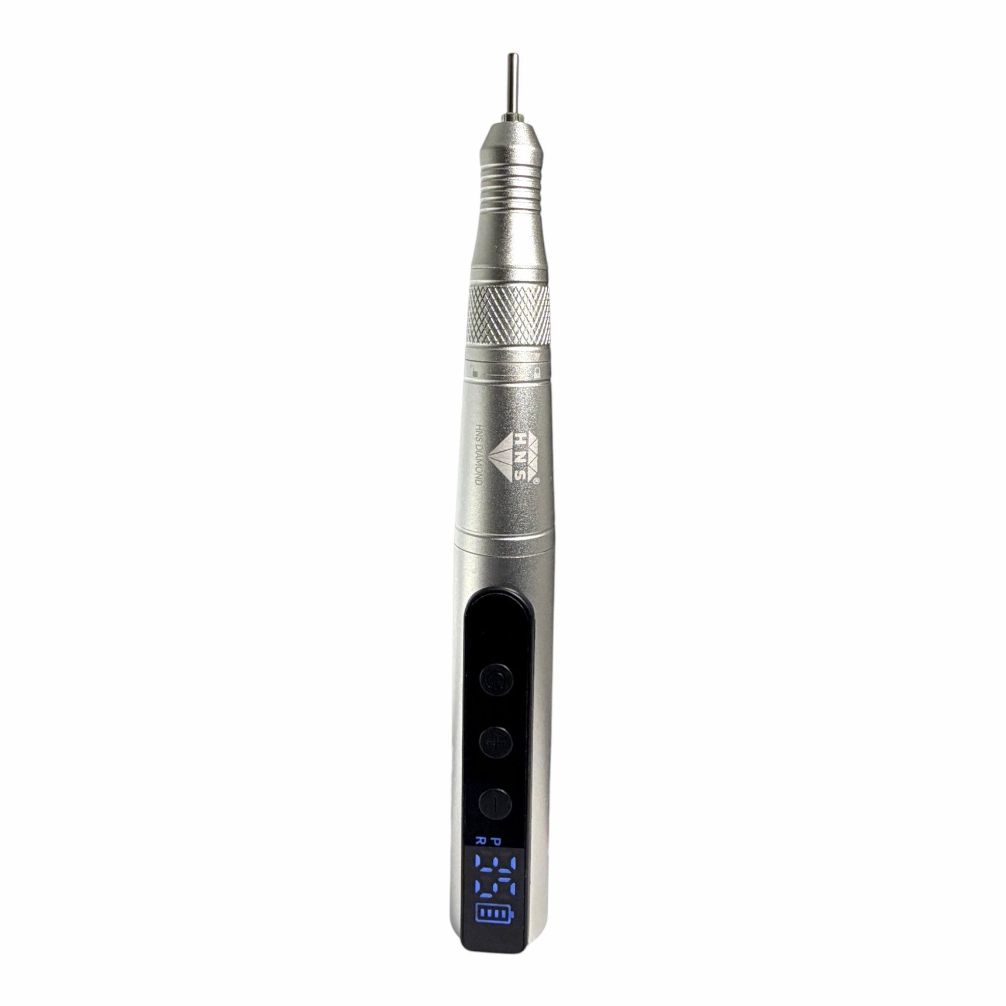 My Store HNS Diamond professional electric nail drill handpiece in silver with digital display and speed controls
