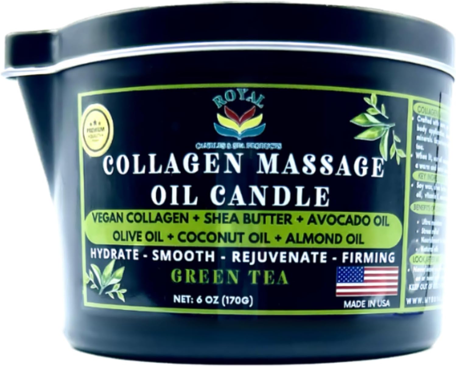 Royal Collagen Massage Oil Candle